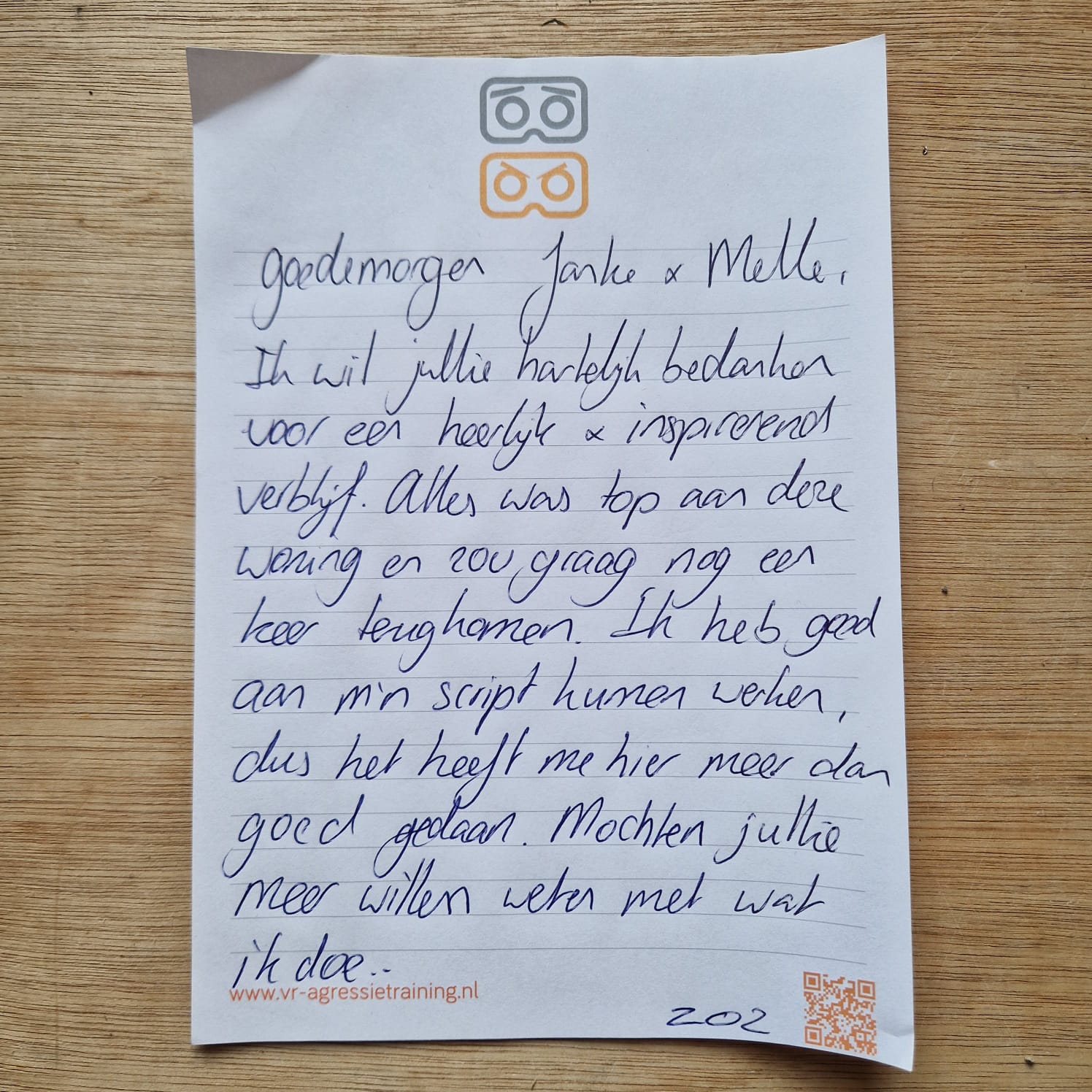 Gastenboek Wad&Loft